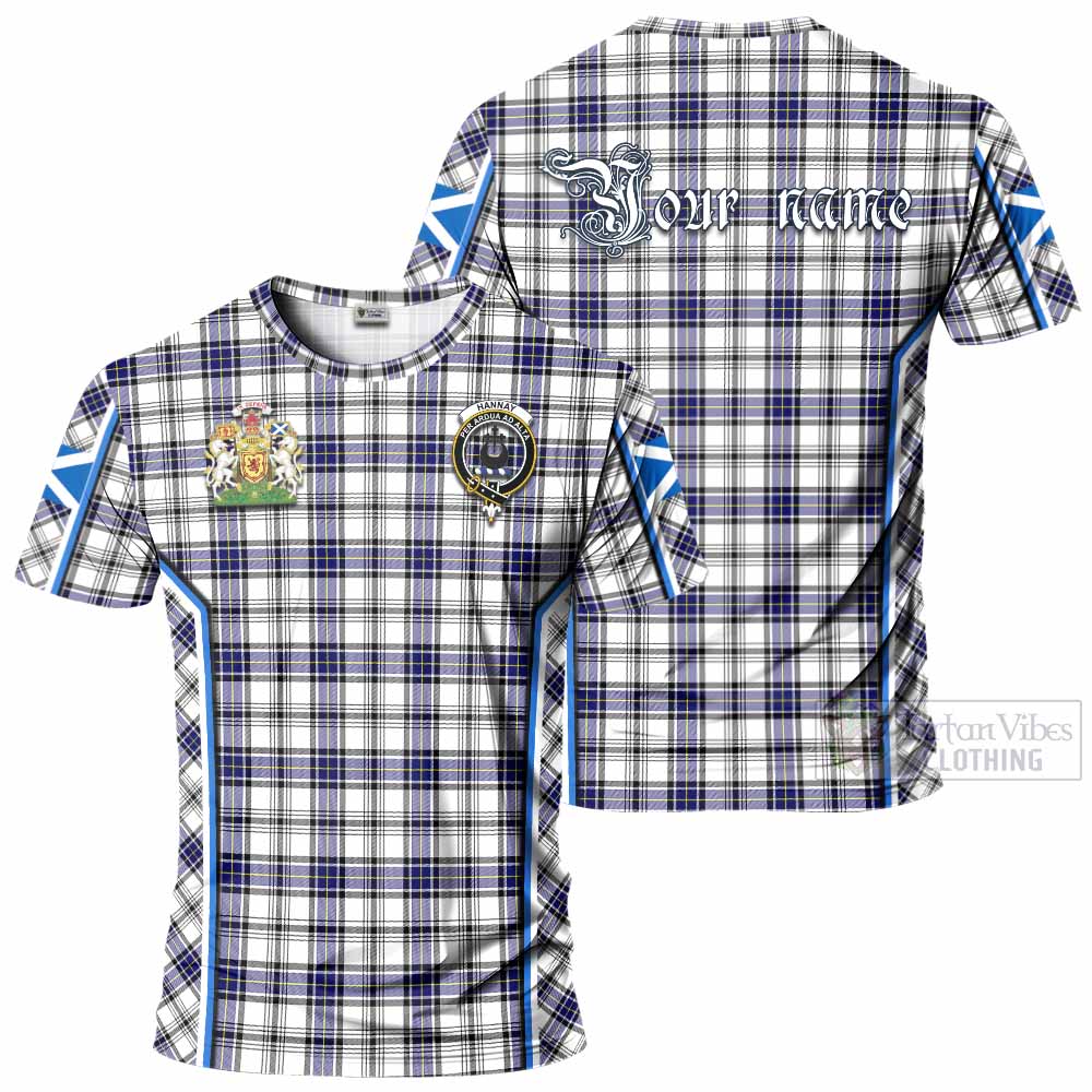 Hannay Tartan Crest T-shirt Scotland Coat of Arm Flag Style - Tartan Vibes Clothing