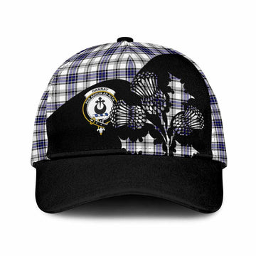 Hannay Tartan Family Crest Classic Cap Scotland Thistle Floral Flag Style