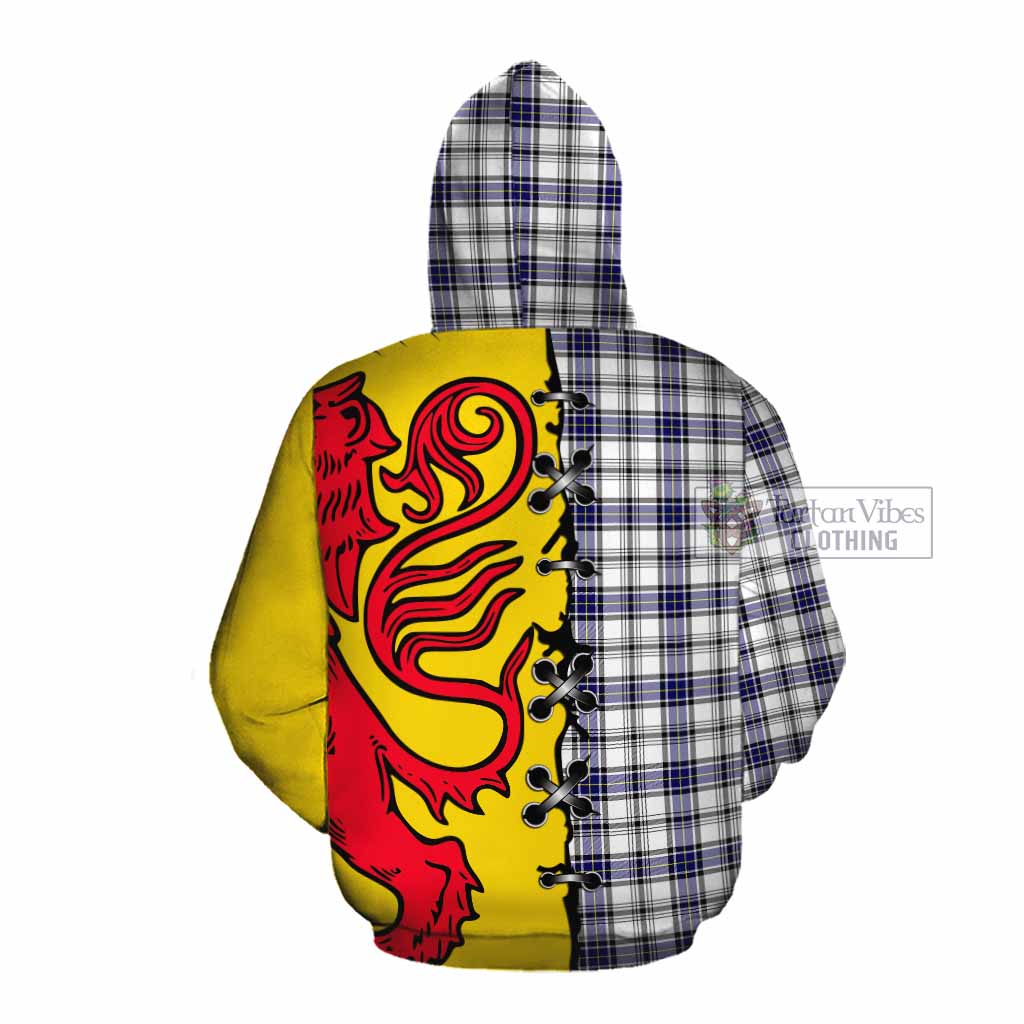 Hannay Tartan Family Crest Cotton Hoodie Lion Rampant Honor - Tartan Vibes Clothing