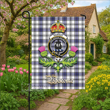 Hannay Tartan Family Crest Garden Flag Royal Thistle Welcome Style