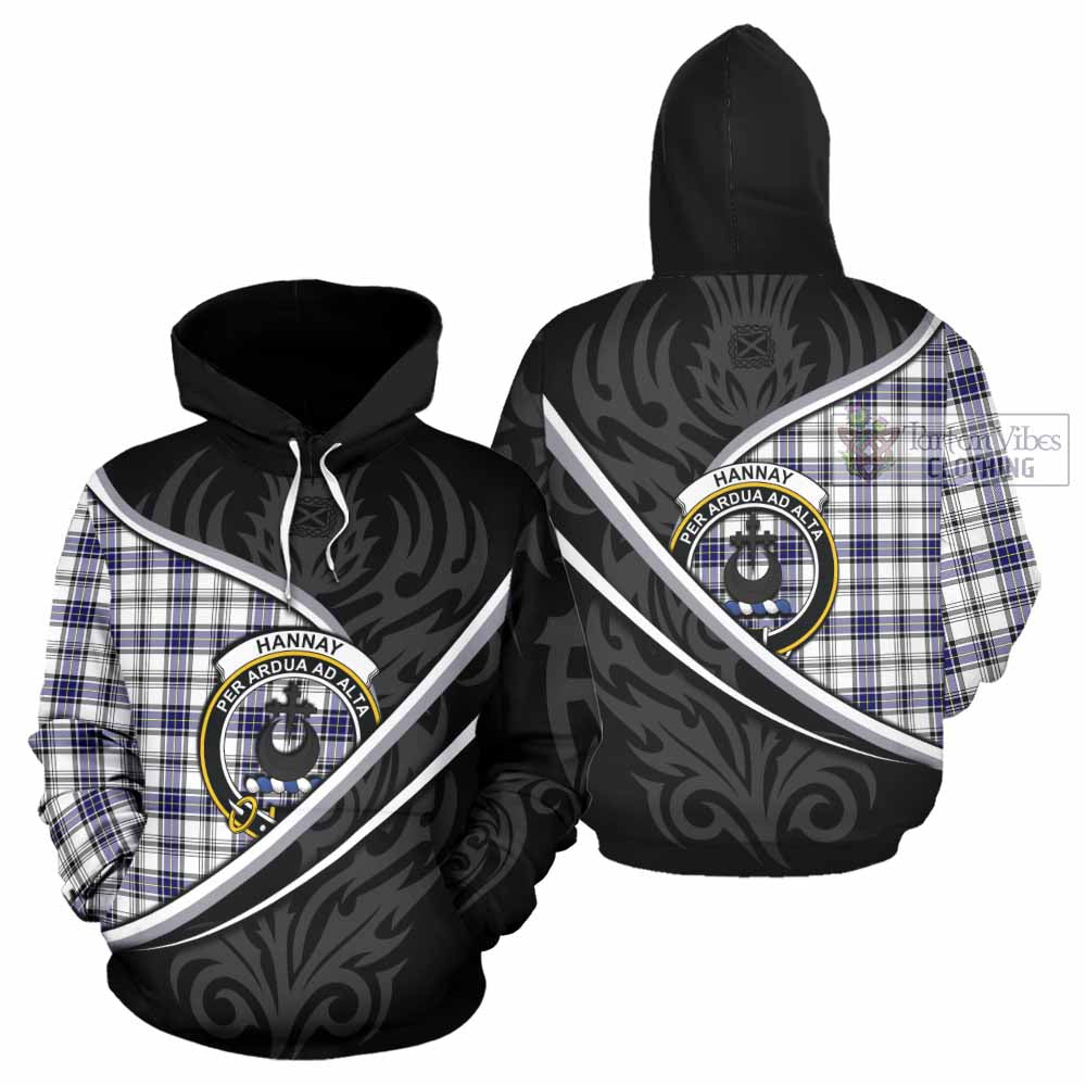 Hannay Tartan Family Crest Hoodie Celtic Scottish Thistle Floral - Tartan Vibes Clothing