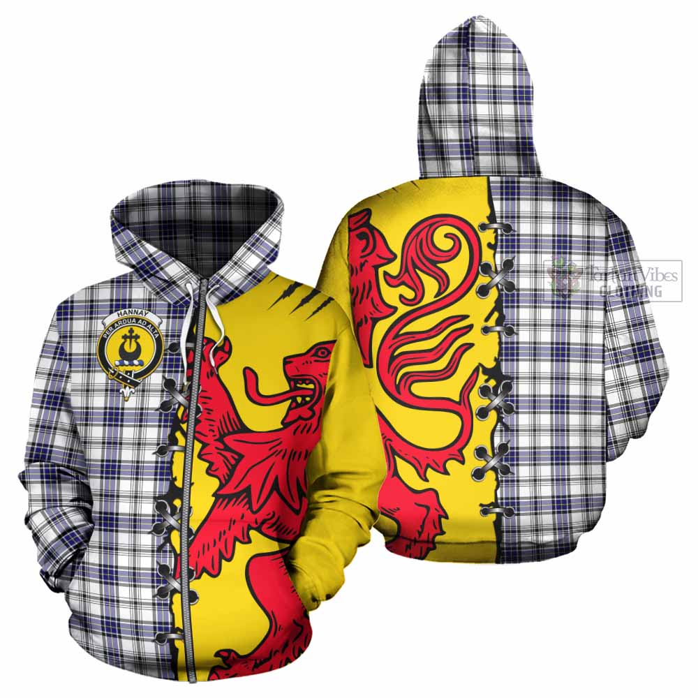 Hannay Tartan Family Crest Hoodie Lion Rampant Honor - Tartan Vibes Clothing