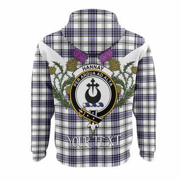 Hannay Tartan Family Crest Hoodie Scottish Burns Night Thistle Floral