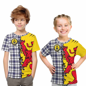 Hannay Tartan Family Crest Kid T-shirt Lion Rampant Honor - Tartan Vibes Clothing
