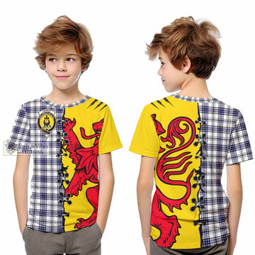 Hannay Tartan Family Crest Kid T-shirt Lion Rampant Honor - Tartan Vibes Clothing