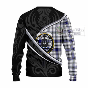 Hannay Tartan Family Crest Knitted Sweater Celtic Scottish Thistle Floral - Tartan Vibes Clothing