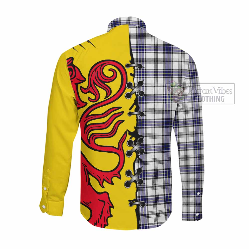 Hannay Tartan Family Crest Long Sleeve Button Shirts Lion Rampant Honor - Tartan Vibes Clothing