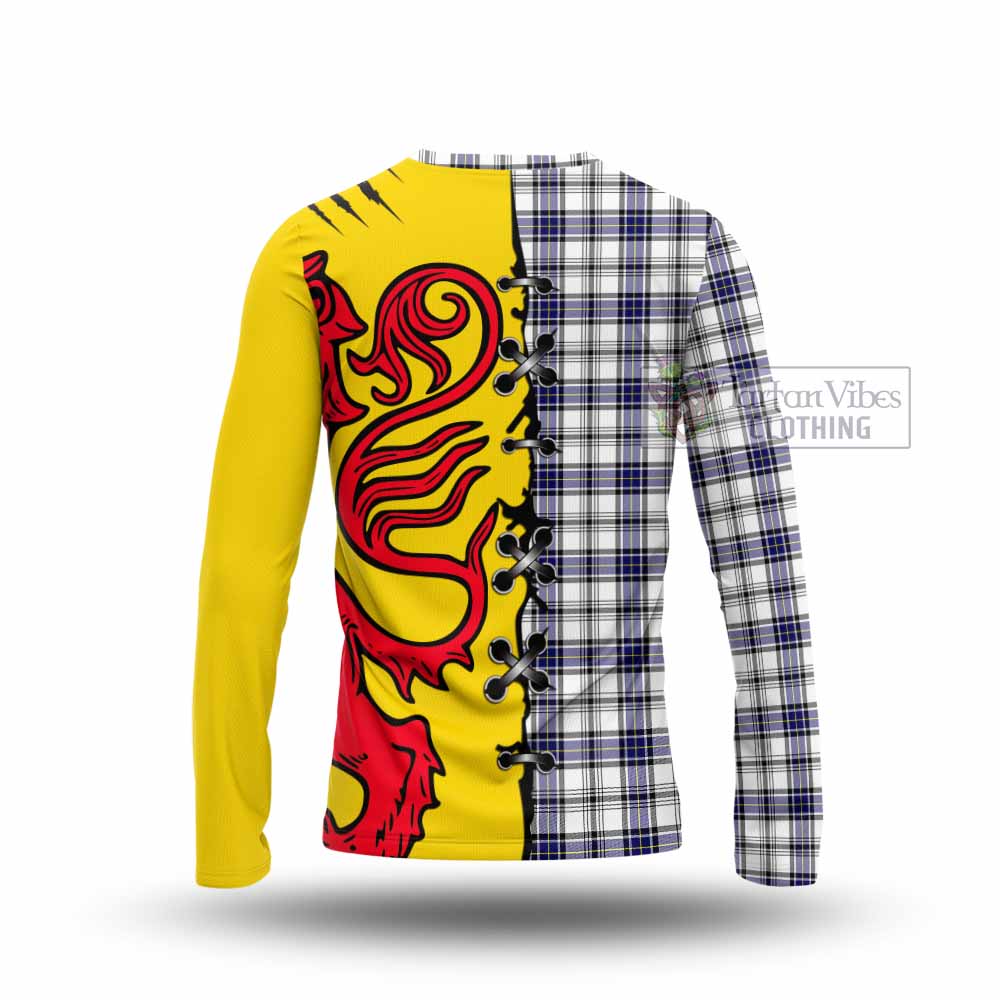 Hannay Tartan Family Crest Long Sleeve T-Shirt Lion Rampant Honor - Tartan Vibes Clothing