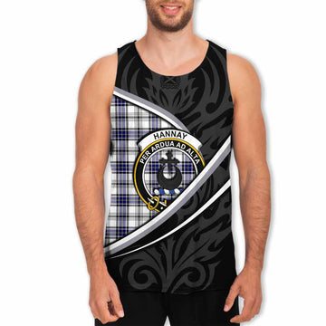 Hannay Tartan Family Crest Men Tank Top Celtic Scottish Thistle Floral - Tartan Vibes Clothing