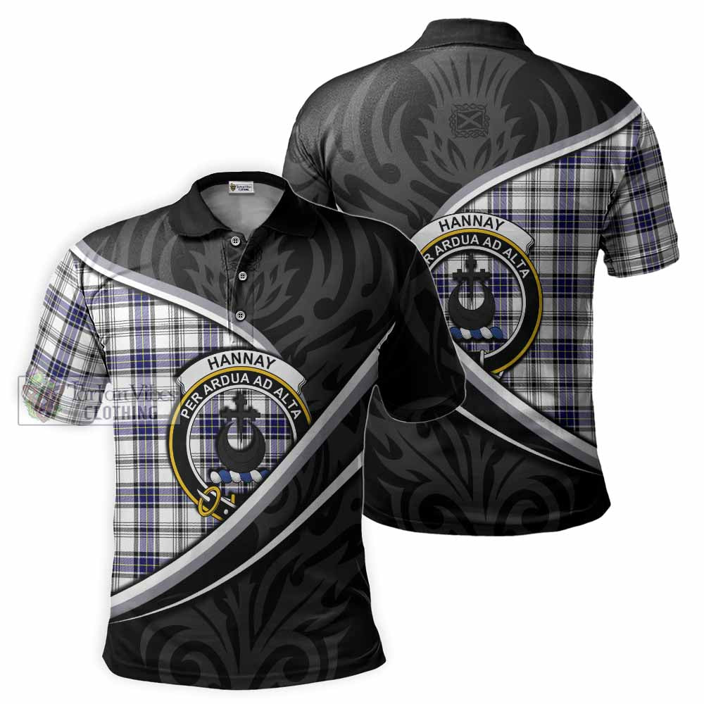 Hannay Tartan Family Crest Polo Shirt Celtic Scottish Thistle Floral - Tartan Vibes Clothing