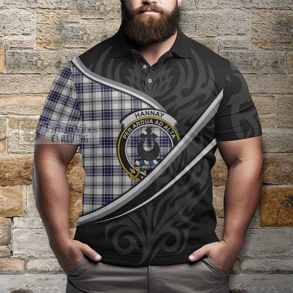 Hannay Tartan Family Crest Polo Shirt Celtic Scottish Thistle Floral - Tartan Vibes Clothing