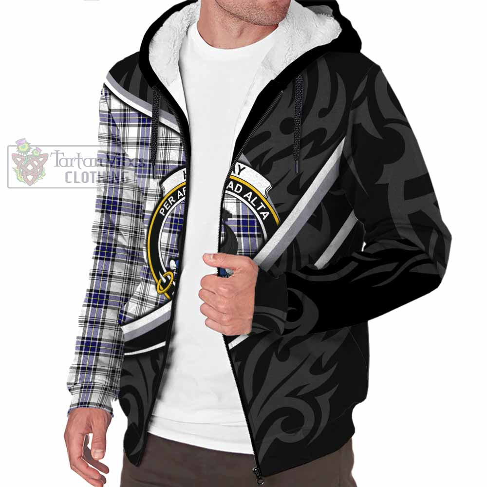 Hannay Tartan Family Crest Sherpa Hoodie Celtic Scottish Thistle Floral - Tartan Vibes Clothing