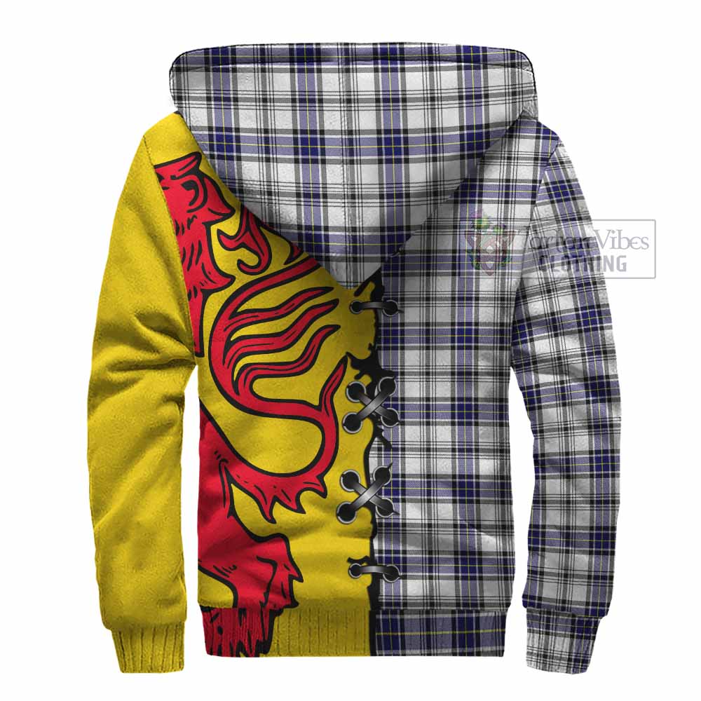 Hannay Tartan Family Crest Sherpa Hoodie Lion Rampant Honor - Tartan Vibes Clothing