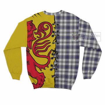 Hannay Tartan Family Crest Sweatshirt Lion Rampant Honor