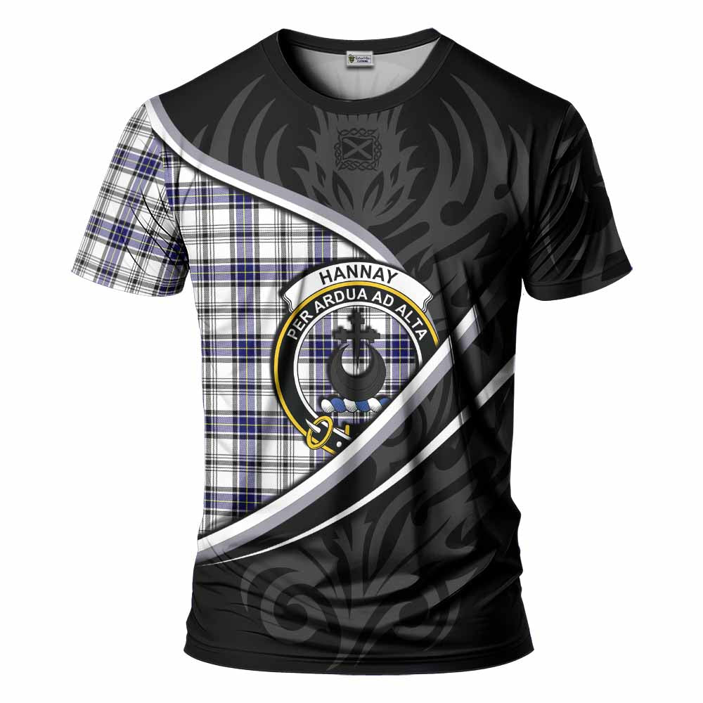 Hannay Tartan Family Crest T-shirt Celtic Scottish Thistle Floral - Tartan Vibes Clothing