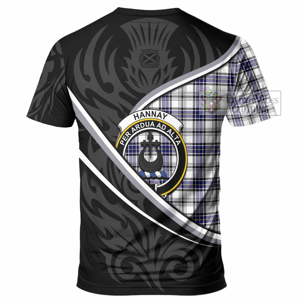 Hannay Tartan Family Crest T-shirt Celtic Scottish Thistle Floral - Tartan Vibes Clothing
