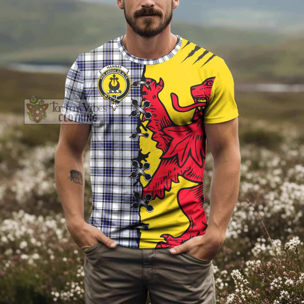 Hannay Tartan Family Crest T-shirt Lion Rampant Honor - Tartan Vibes Clothing