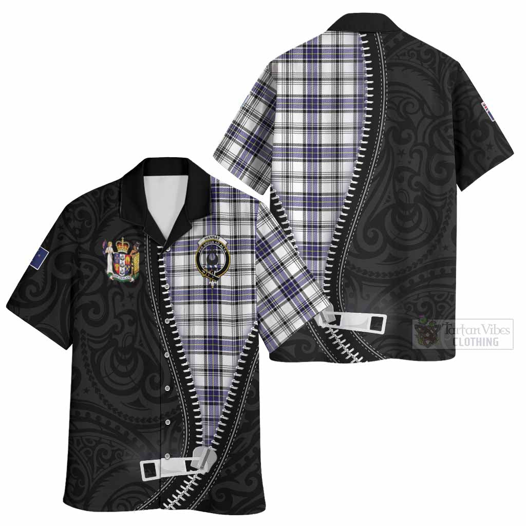 Hannay Tartan Hawaiian Shirt New Zealand Pattern Unique Zipper Stylized