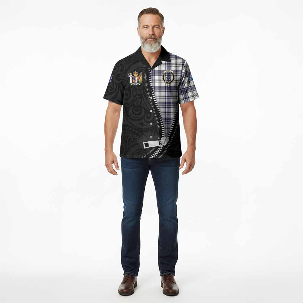 Hannay Tartan Hawaiian Shirt New Zealand Pattern Unique Zipper Stylized