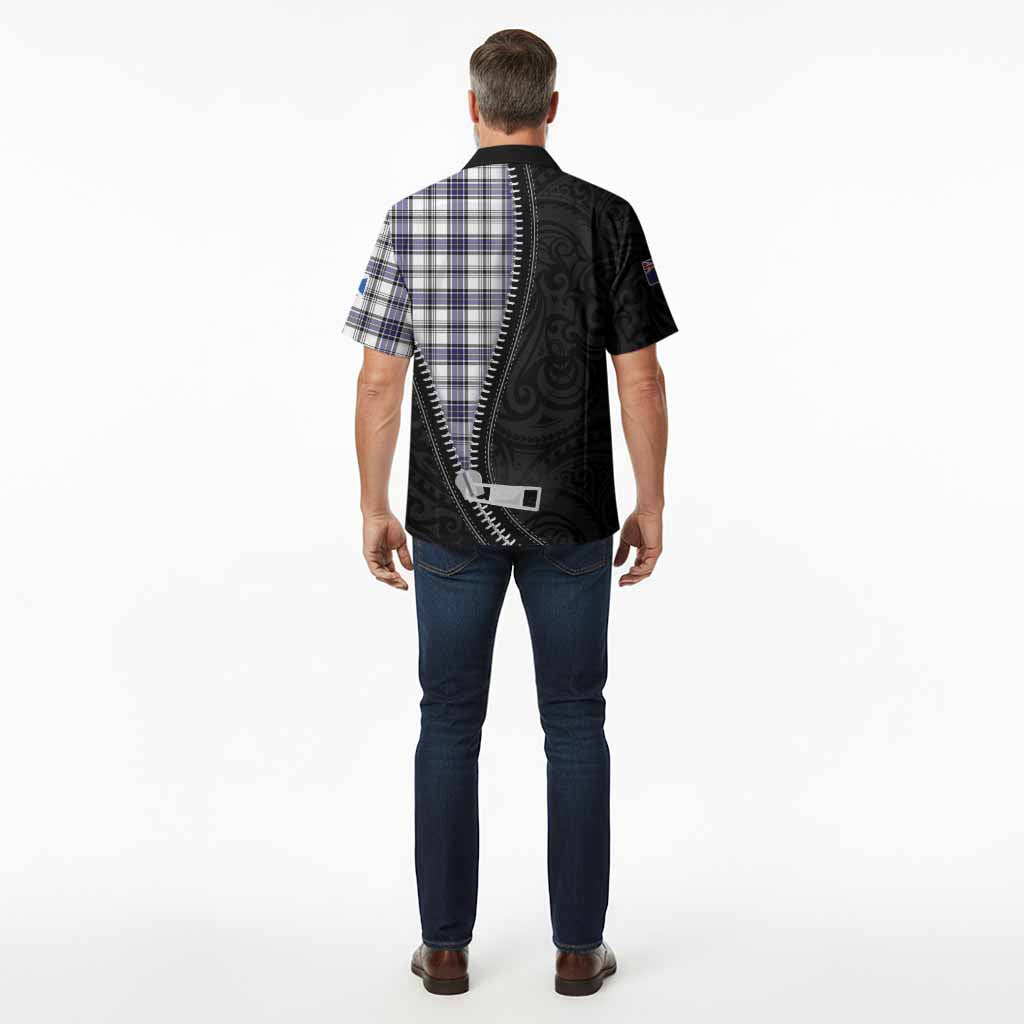 Hannay Tartan Hawaiian Shirt New Zealand Pattern Unique Zipper Stylized