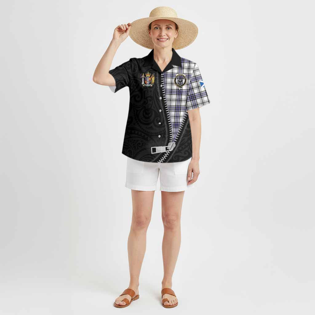 Hannay Tartan Hawaiian Shirt New Zealand Pattern Unique Zipper Stylized