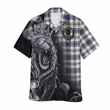 Hannay Tartan Hawaiian Shirt Roaring Lion Heritage