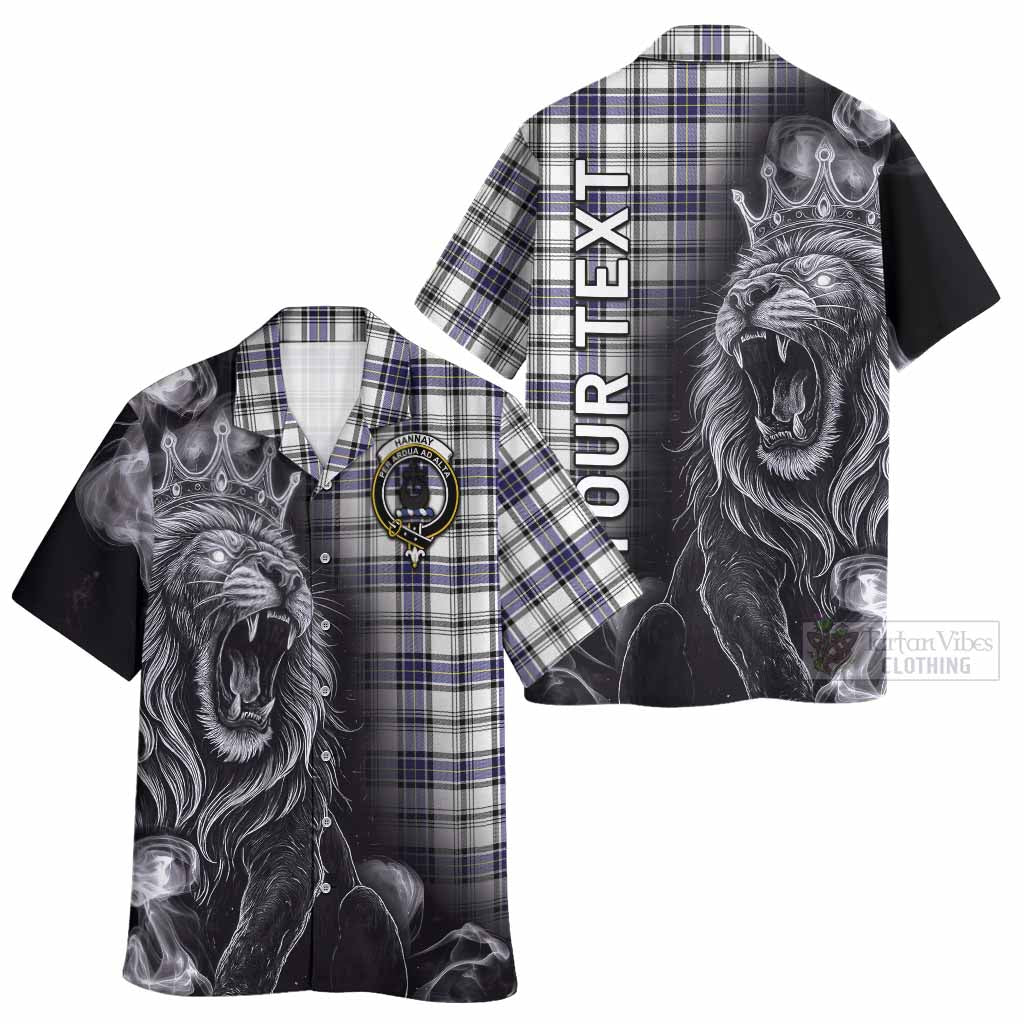 Hannay Tartan Hawaiian Shirt Roaring Lion Heritage