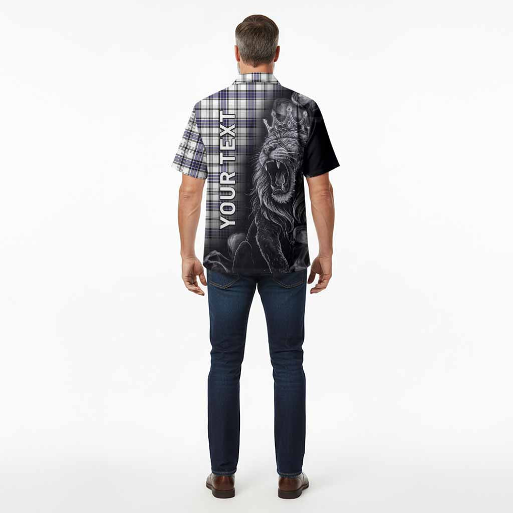 Hannay Tartan Hawaiian Shirt Roaring Lion Heritage