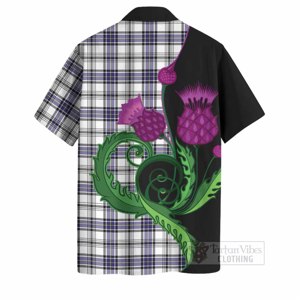 Hannay Tartan Hawaiian Shirt Traditional Scottish Thistle
