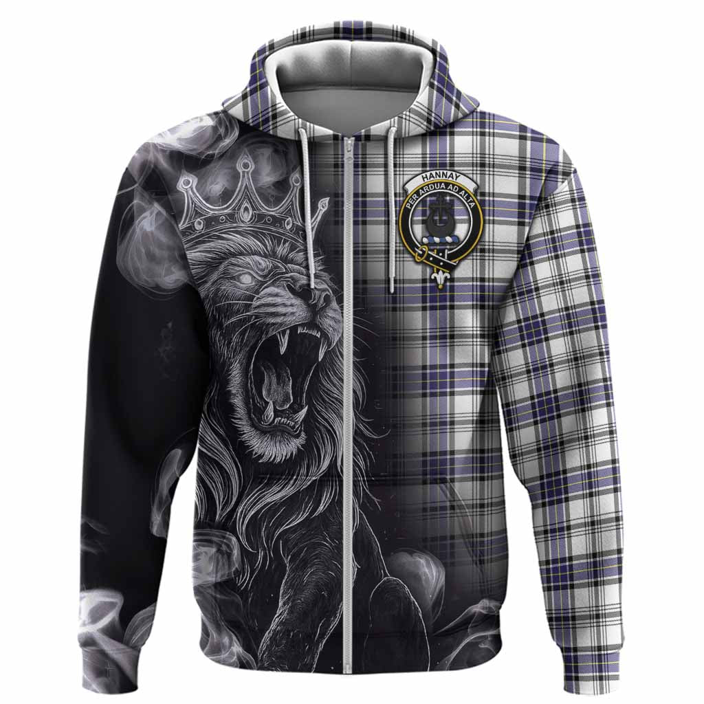Hannay Tartan Hoodie Roaring Lion Heritage
