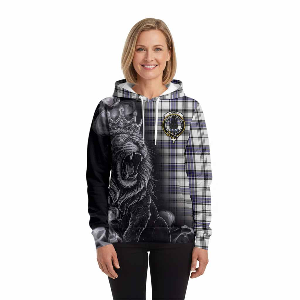 Hannay Tartan Hoodie Roaring Lion Heritage