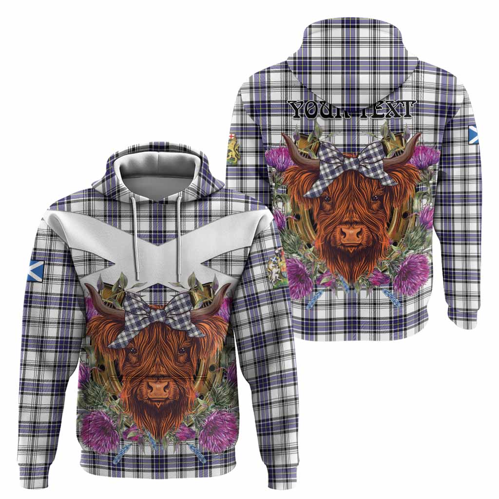 Hannay Tartan Hoodie Scottish Thistle Heilan Coo