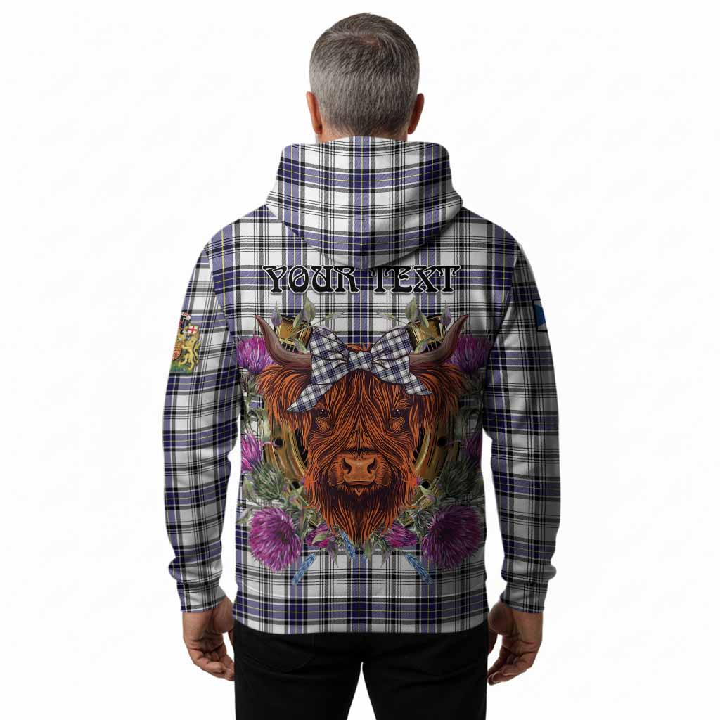 Hannay Tartan Hoodie Scottish Thistle Heilan Coo