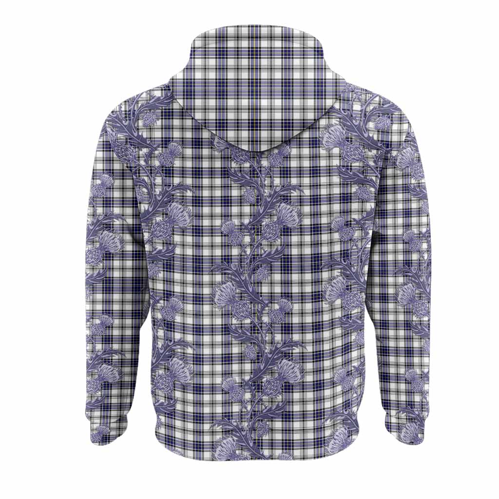 Hannay Tartan Hoodie Seamless Scottish Thistle Flowers