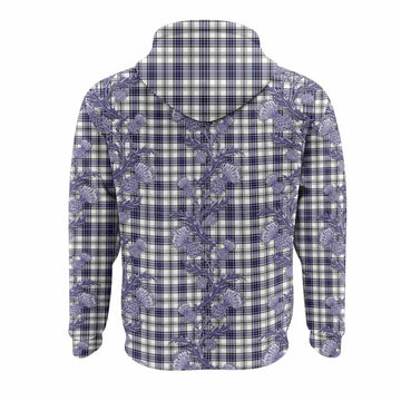 Hannay Tartan Hoodie Seamless Scottish Thistle Flowers