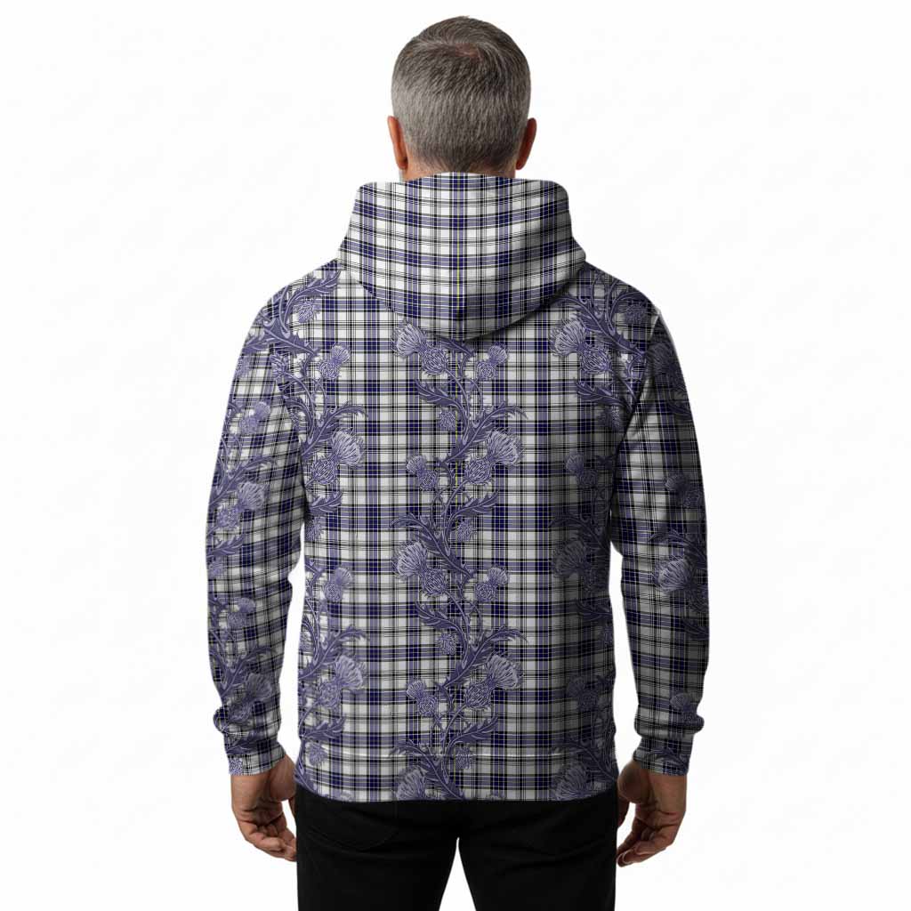 Hannay Tartan Hoodie Seamless Scottish Thistle Flowers