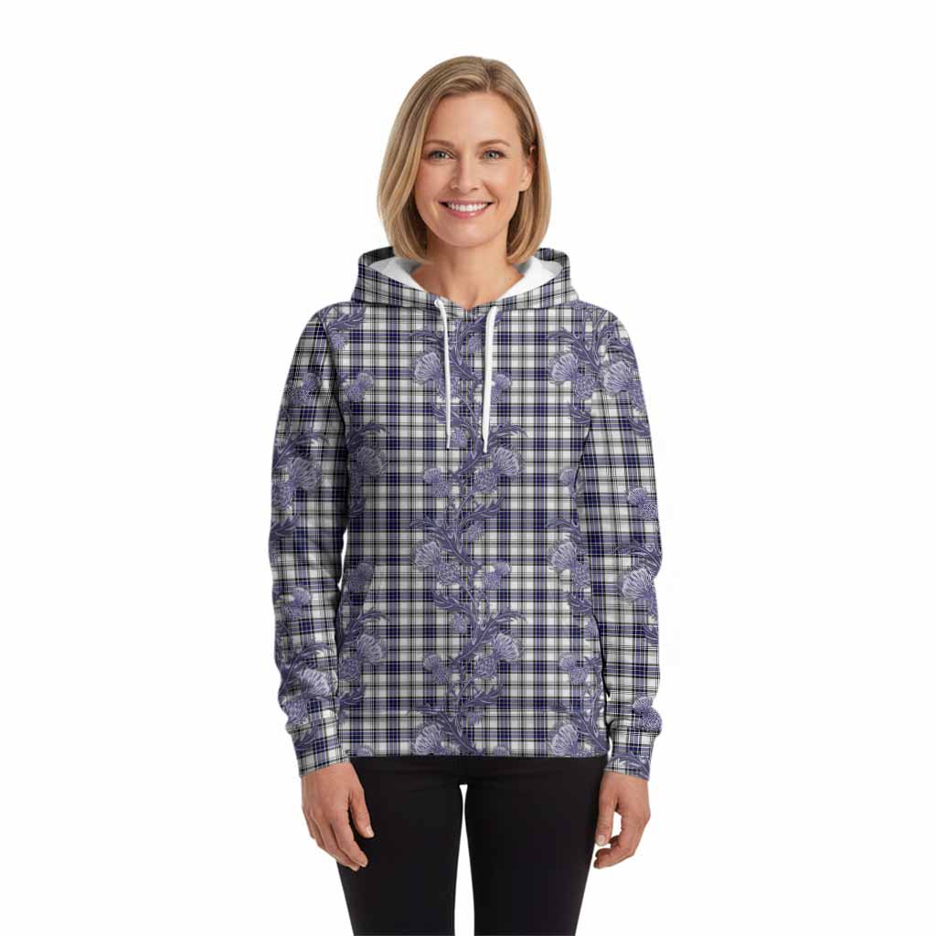 Hannay Tartan Hoodie Seamless Scottish Thistle Flowers