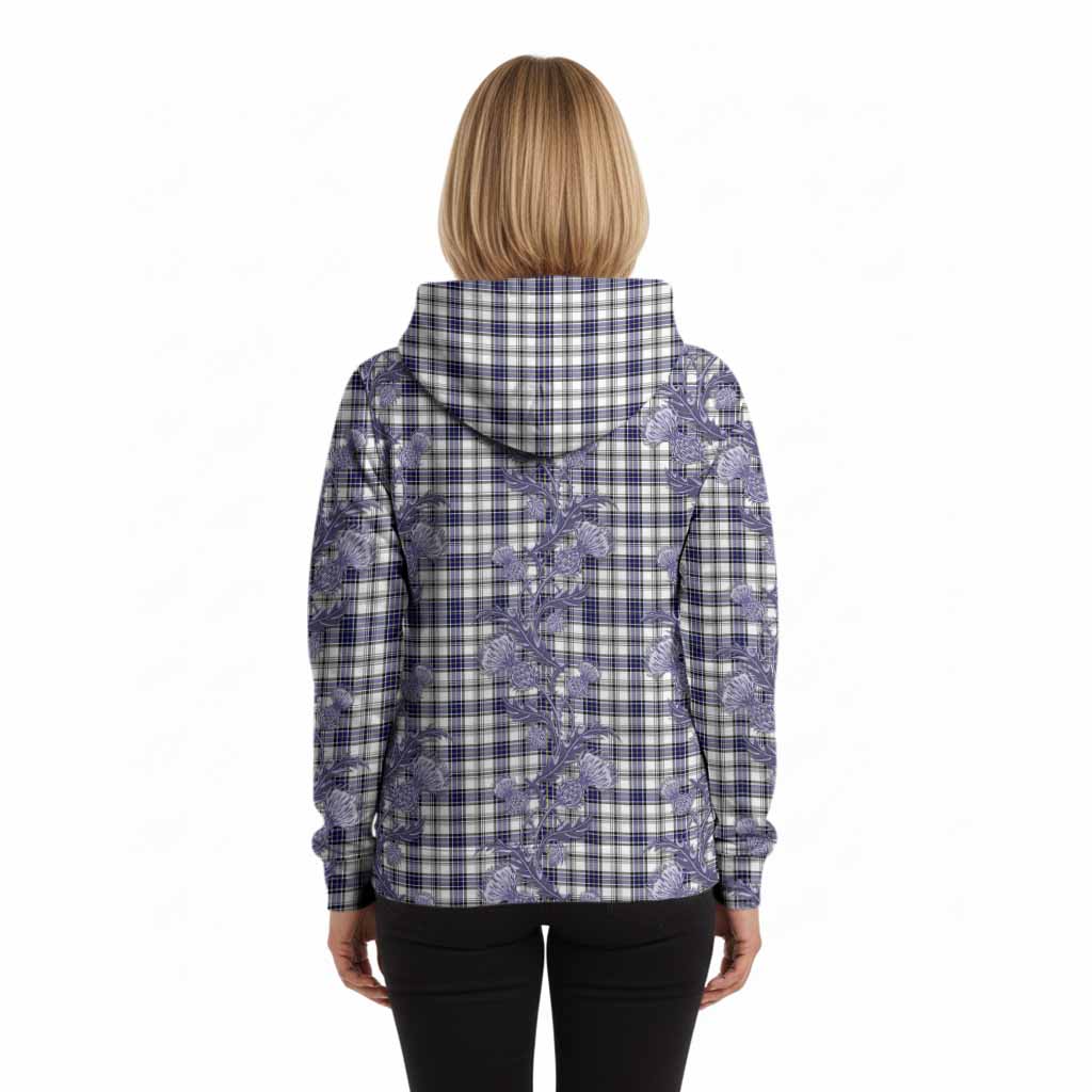 Hannay Tartan Hoodie Seamless Scottish Thistle Flowers