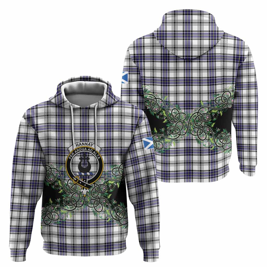 Hannay Tartan Hoodie Thistle Scottish Spirit