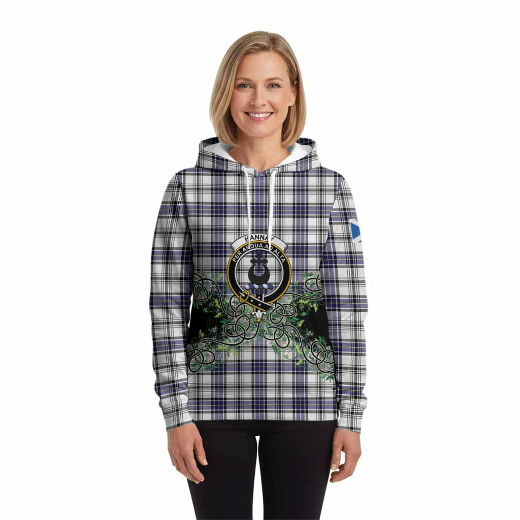 Hannay Tartan Hoodie Thistle Scottish Spirit