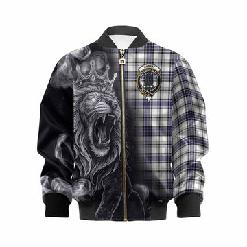 Hannay Tartan Kid Bomber Jacket Roaring Lion Heritage