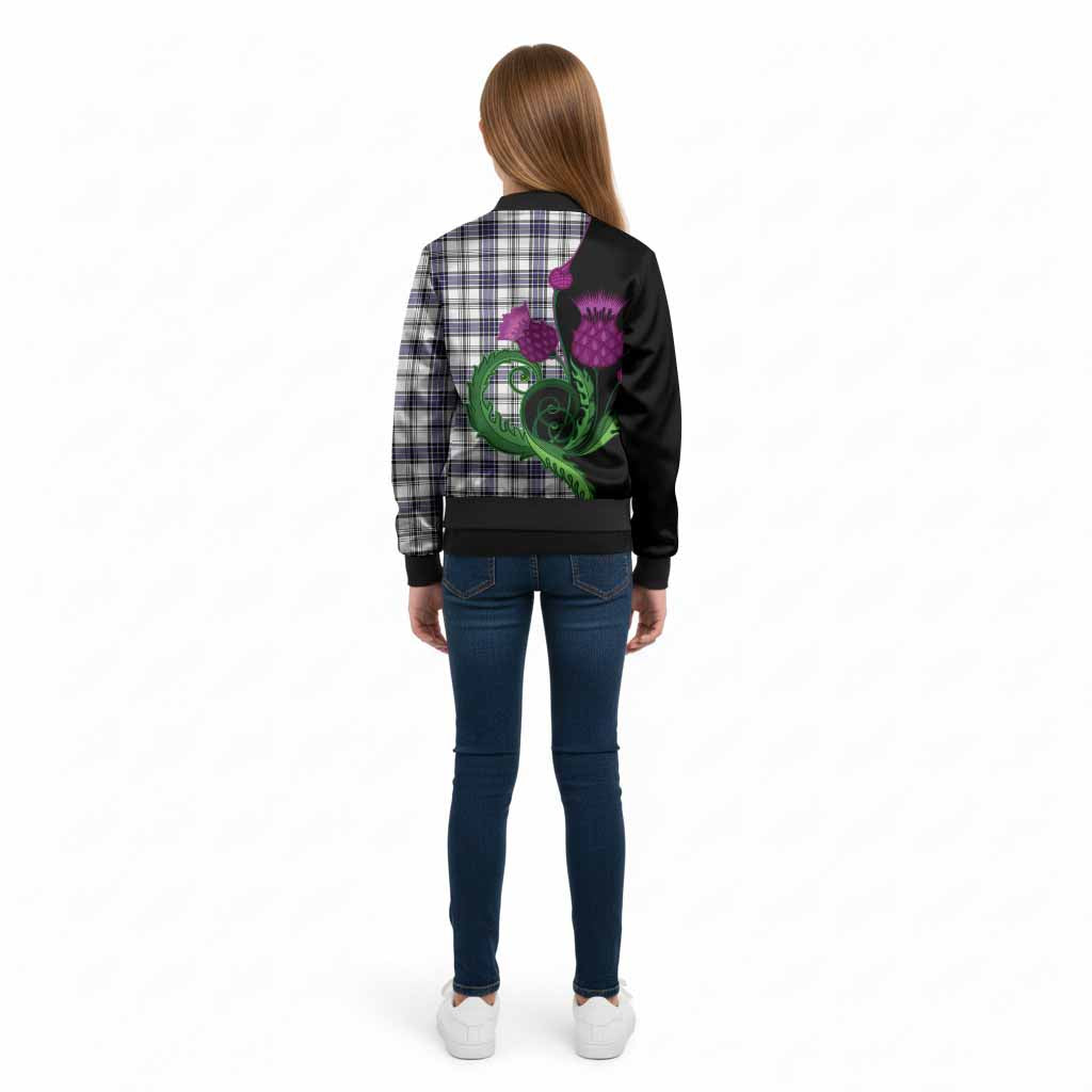 Hannay Tartan Kid Bomber Jacket Traditional Scottish Thistle