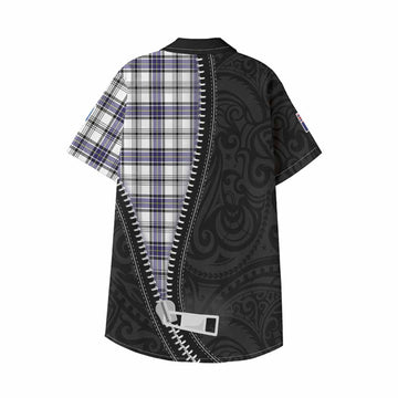 Hannay Tartan Kid Hawaiian Shirt New Zealand Pattern Unique Zipper Stylized