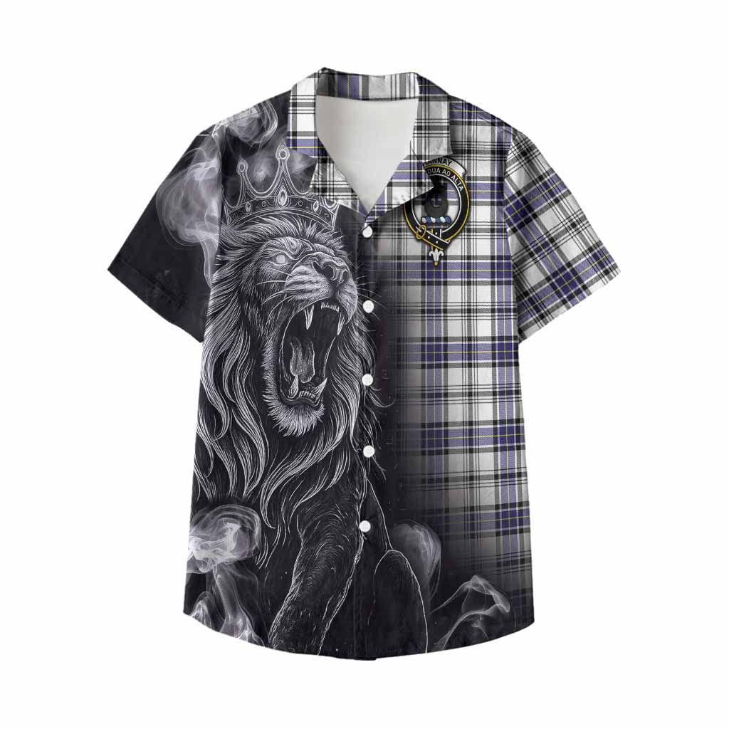 Hannay Tartan Kid Hawaiian Shirt Roaring Lion Heritage