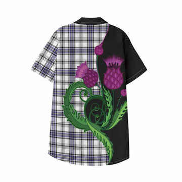Hannay Tartan Kid Hawaiian Shirt Traditional Scottish Thistle