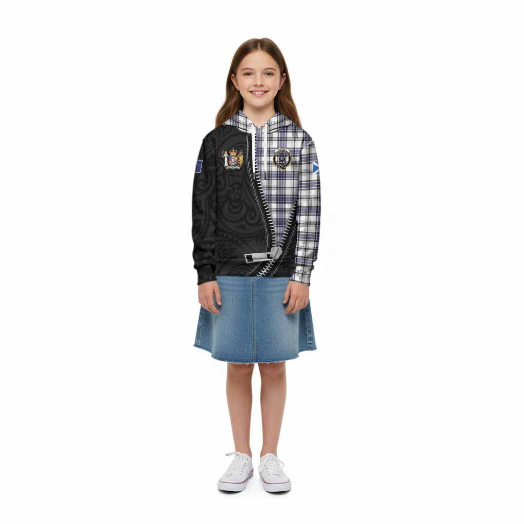 Hannay Tartan Kid Hoodie New Zealand Pattern Unique Zipper Stylized