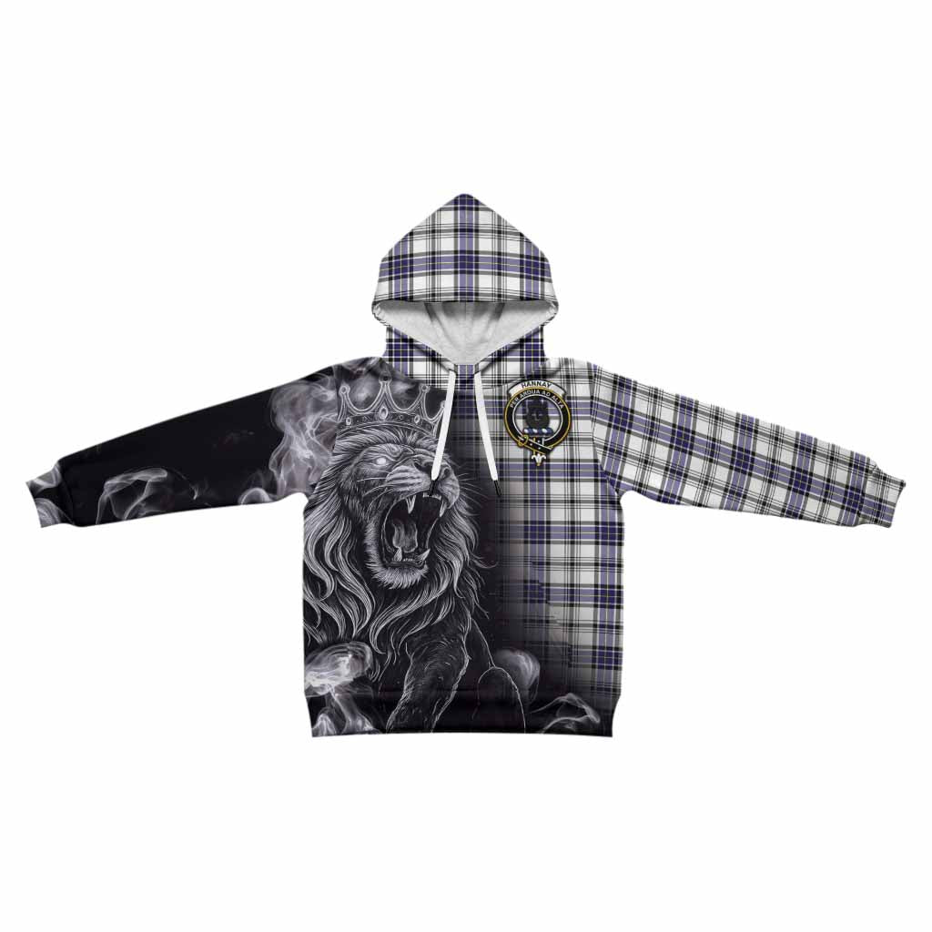Hannay Tartan Kid Hoodie Roaring Lion Heritage