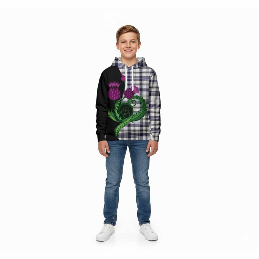 Hannay Tartan Kid Hoodie Traditional Scottish Thistle
