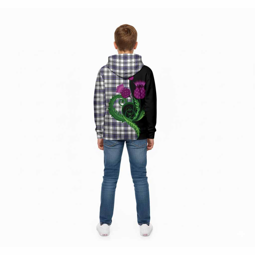 Hannay Tartan Kid Hoodie Traditional Scottish Thistle