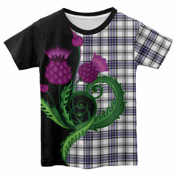 Hannay Tartan Kid T-shirt Traditional Scottish Thistle